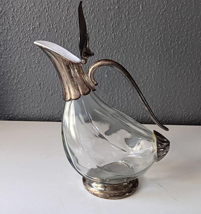 Kruik - Claret Vintage - Glas, Metaal, Antiquités & Art, Curiosités & Brocante