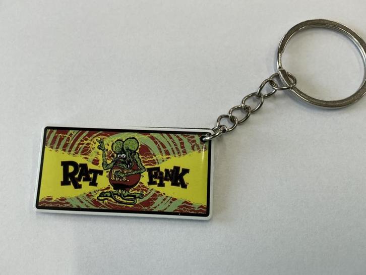 Ratfink Auto Kentekenplaat Sleutelhanger, Verzamelen, Sleutelhangers, Nieuw, Ophalen of Verzenden