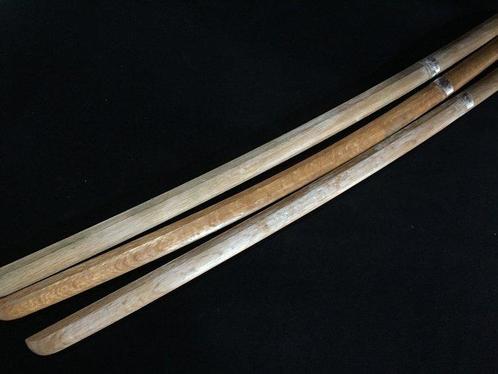 Katana - Hout, Set van 3 / Japans vintage houten zwaard, Antiek en Kunst, Antiek | Overige Antiek