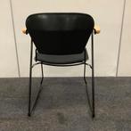 KI Perry design stoel , stapelstoel, zwart - hout, Huis en Inrichting, Gebruikt, Eén, Zwart