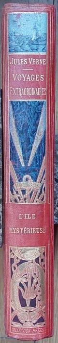 Jules Verne / Ferat - LIle mystérieuse [cartonnage Hetzel 1