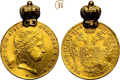 Dukat Wien goud 1839 A Habsburg: Ferdinand I, 1835-1848:, Postzegels en Munten, Munten | Europa | Niet-Euromunten, België, Verzenden