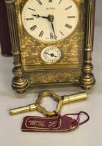 Pendulette de voyage, Réveil - La Vallée - Laiton, Plaqué or