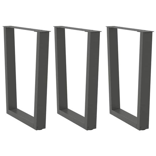 vidaXL Eettafelpoten 3 st V-vormig 70x(72-73,3) cm staal, Huis en Inrichting, Tafelonderdelen, Nieuw, Verzenden