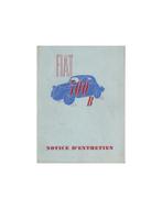1948 FIAT 500 B INSTRUCTIEBOEKJE FRANS, Autos : Divers, Modes d'emploi & Notices d'utilisation, Ophalen of Verzenden