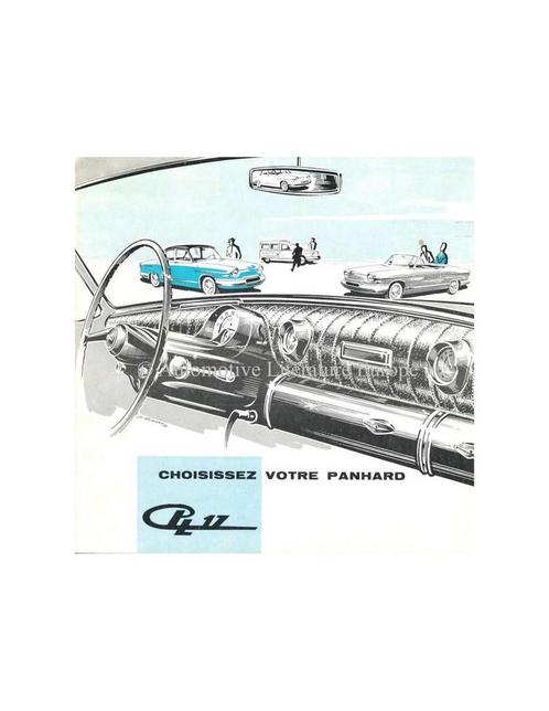 1961 PANHARD 17 BROCHURE FRANS, Livres, Autos | Brochures & Magazines, Enlèvement ou Envoi