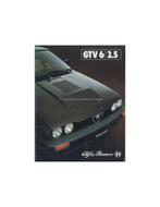 1981 ALFA ROMEO GTV6 2.5 BROCHURE ITALIAANS