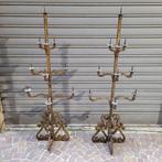 149 cm. - Kandelaber (2) - Smeedijzer, Antiek en Kunst