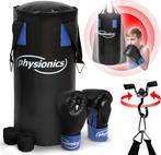 Bokszak - Boksbal - 55 cm lang - 10 kg - Zwart  - Physionics, Verzenden