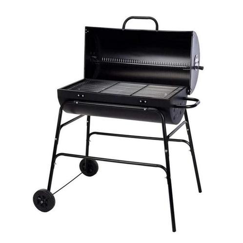 Houtskoolbarbecue met wielen 80cm lang, Tuin en Terras, Houtskoolbarbecues, Nieuw, Ophalen of Verzenden