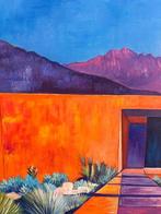 Alexy Berthelot - Purple canyon house, Antiek en Kunst, Kunst | Schilderijen | Modern
