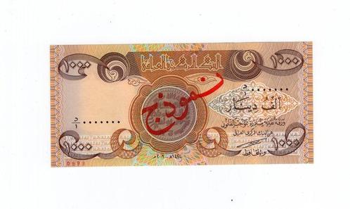 Irak - 1000 Dinars 2003 /AH 1424 - SPECIMEN - Pick 93as, Postzegels en Munten, Munten | Nederland