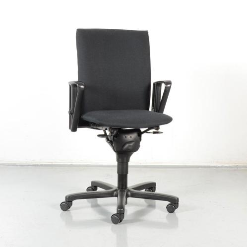 Haworth D5023 bureaustoel, zwart, 1D armleggers, Maison & Meubles, Chaises de bureau, Enlèvement ou Envoi