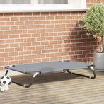 vidaXL Hondenbed Opvouwbaar Lichtgrijs Metalen frame,, Dieren en Toebehoren, Verzenden, Nieuw