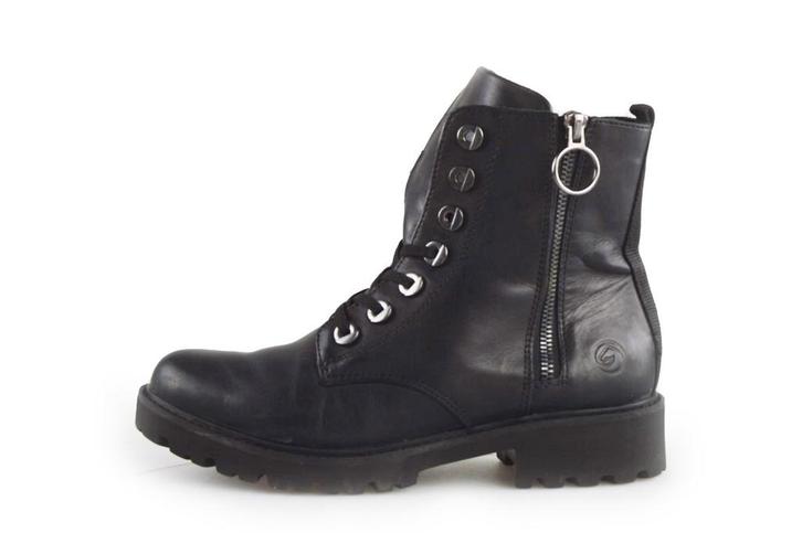 Remonte Veterboots in maat 37 Zwart | 5% korting, Kleding | Dames, Schoenen, Zwart, Gedragen, Overige typen, Verzenden