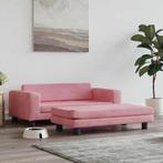 vidaXL Hondenmand met verlengstuk 100x50x30 cm fluweel roze, Dieren en Toebehoren, Honden-accessoires, Verzenden, Nieuw