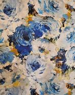 300x280cm! Geverfd bloemrijk textiel - Artmaison Floral