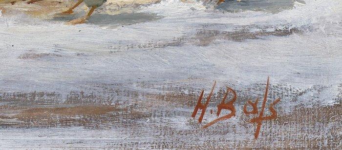 Hilaire Bals (1940) - Winter in het Waasland, Antiquités & Art, Art | Peinture | Classique