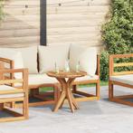 vidaXL Salontafel Bruin 55 x 55 x 51 cm Massief teakhout, Tuin en Terras, Tuintafels, Verzenden, Nieuw