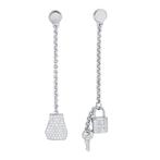 Hermès - Boucles doreilles - 18 carats Or blanc -  0.90ct., Handtassen en Accessoires, Nieuw