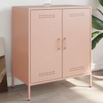 vidaXL Dressoir 68x39x79 cm staal roze, Huis en Inrichting, Kasten | Dressoirs, Verzenden, Nieuw