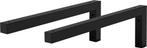 Wandhouder Plankhouder set van 2 450 x 150 mm zwart staal ML, Verzenden, Nieuw