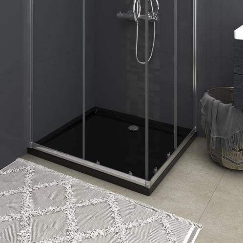 vidaXL Receveur de douche rectangulaire ABS Noir 80x90, Doe-het-zelf en Bouw, Sanitair, Verzenden