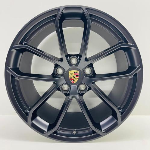 Porsche Boxster Spyder/Cayman GT4 (718) 20 zwart met banden, Auto-onderdelen, Banden en Velgen, 20 inch, Zomerbanden, Personenwagen