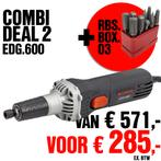 EDG.600.02 - Elektrische slijpmachine set, 220 V, 600 W, 270, Doe-het-zelf en Bouw, Nieuw, Ophalen of Verzenden