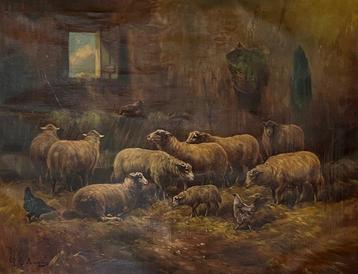 Paul-Henry Schouten (1860-1922) - Sheep stable beschikbaar voor biedingen