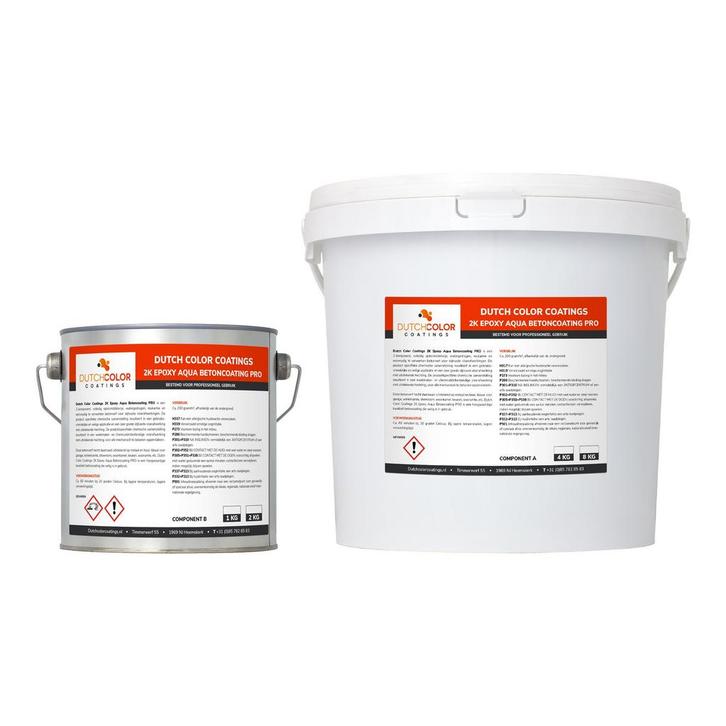 DCC 2K Epoxy Aqua Betoncoating RAL 7032 | Kiezelgrijs, Doe-het-zelf en Bouw, Verf, Beits en Lak, Nieuw, Verzenden