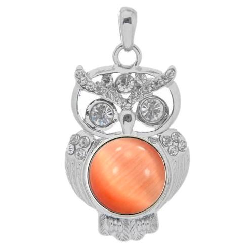 Fako Bijoux® - Kettinghanger - Click Buttons - Uil +, Handtassen en Accessoires, Kettingen, Verzenden