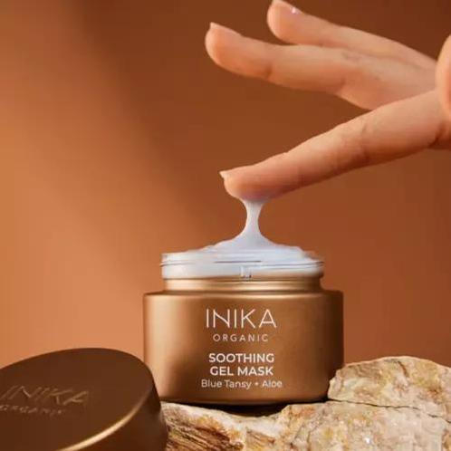 INIKA Organic Soothing Gel Mask (Masker), Handtassen en Accessoires, Uiterlijk | Haarverzorging, Nieuw, Verzenden