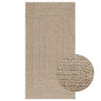vidaXL Vloerkleed ZIZUR beige binnen en buiten 80x150 cm, Verzenden, Nieuw