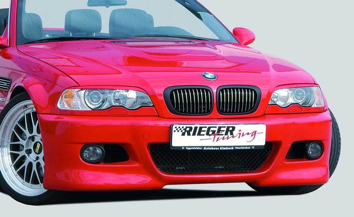 Rieger voorbumper | 3-Serie E46: 02.98-12.01 (tot Facelift),, Auto-onderdelen, Carrosserie, Nieuw, BMW, Verzenden