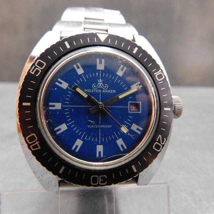 Meister Anker - vintage diver - XXL - GDR - Zonder, Bijoux, Sacs & Beauté, Montres | Hommes