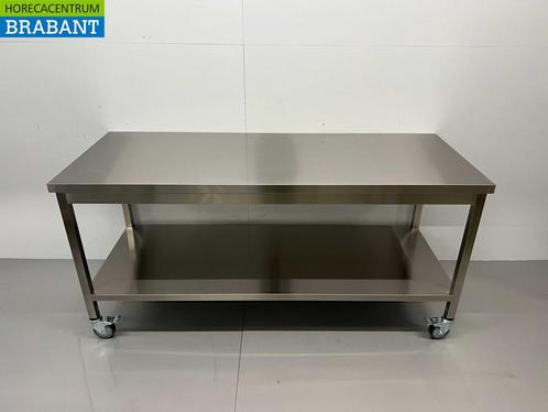 Table de travail mobile HCB en acier inoxydable sur, Zakelijke goederen, Horeca | Overige, Verzenden