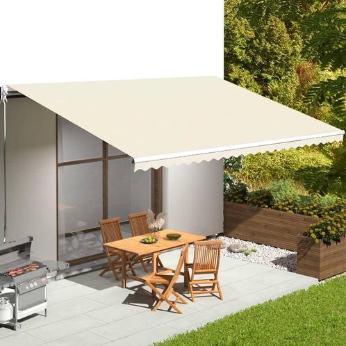 vidaXL Vervangingsdoek voor luifel 6x3,5 m crèmekleurig, Tuin en Terras, Zonneschermen, Nieuw, Verzenden
