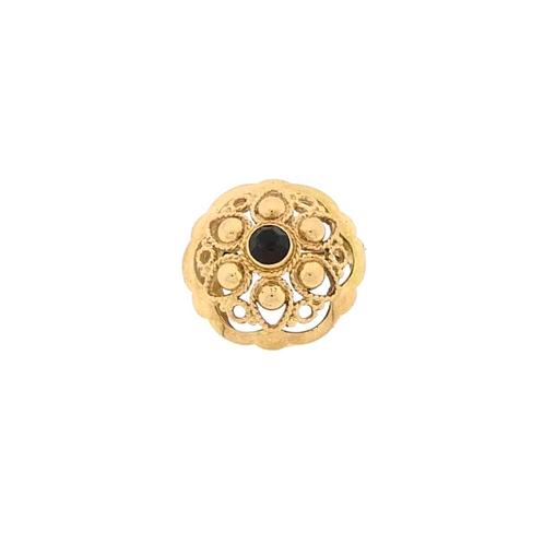 Gouden broche met granaat | Vintage (granaat steen), Handtassen en Accessoires, Broches, Overige kleuren, Gebruikt, Met edelsteen