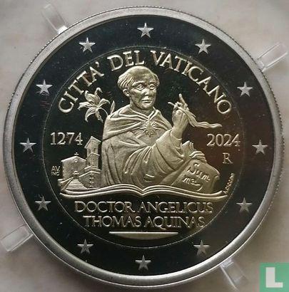 Vaticaan 2 euro 2024 (PROOF) 750e sterfdag van St. Thoma..., Postzegels en Munten, Munten | Europa | Euromunten, Losse munt, Verzenden