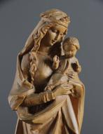 Val Gardena - Snijwerk, Wondermooie Maria met Kind - 17 cm -, Antiquités & Art, Antiquités | Livres & Manuscrits