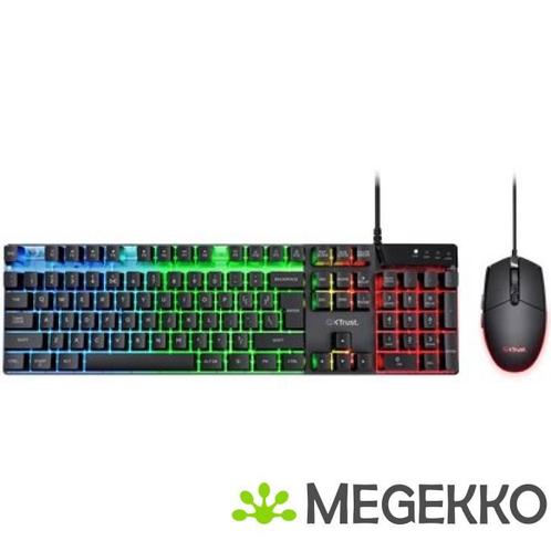 Trust GXT 838 Azor Bedraad Zwart Gaming Toetsenbord en Muis, Computers en Software, Desktop Pc's, Nieuw, Verzenden