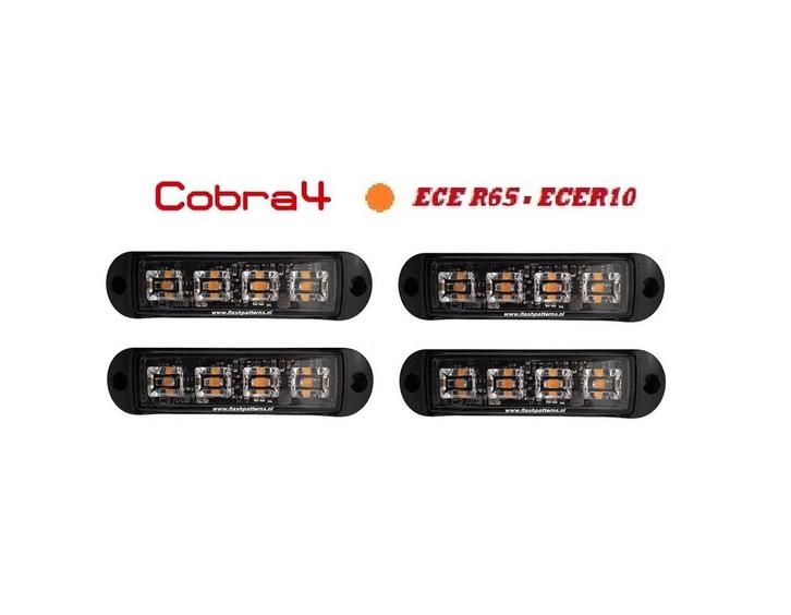 C4 COBRA LED GRILL LIGHT 4 STUKS ECER65 Hoog Intensiteit led, Auto-onderdelen, Verlichting, Nieuw, Ophalen of Verzenden