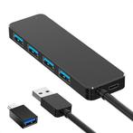 2dekans | Strex USB 3.0 Hub - USB Splitter - 4 Poorten -, Computers en Software, Windows Laptops, Ophalen of Verzenden, Nieuw