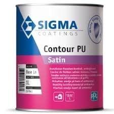 Sigma S2U Satin of Contour PU Satin Wit 2.5L, Doe-het-zelf en Bouw, Verf, Beits en Lak, Wit, Nieuw, Verzenden