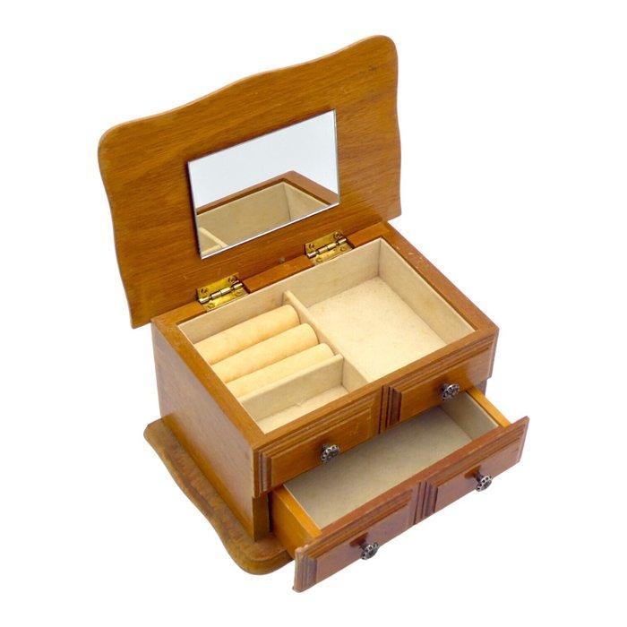 Antico Portagioie Mini Dresser Style con Interno in, Antiek en Kunst, Curiosa en Brocante