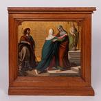 École hollandaise, Maria Visitatie, XIXe siècle - Cuivre -