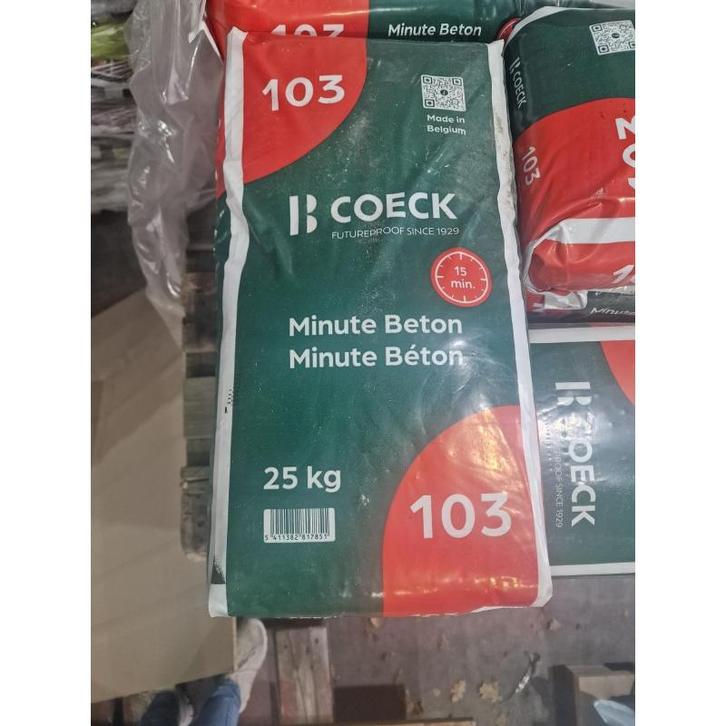 Snelbeton 25kg - quickbeton minute turbo beton - coeck - pe, Tuin en Terras, Grind, Keien en Split, Nieuw