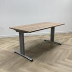 Tweedehands verstelbaar bureau (bxd) 160x80 cm,  havanna -, Huis en Inrichting, Bureaus, In hoogte verstelbaar, Gebruikt, Bureau