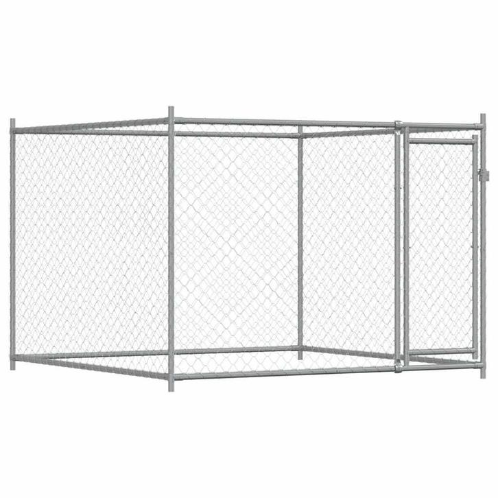 Groot Hondenhok Gegalvaniseerd 2x2m - 40% Korting! Tweede..., Dieren en Toebehoren, Hondenhokken, 100 cm of meer, 110 cm of meer